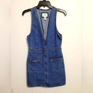Denim mini dress